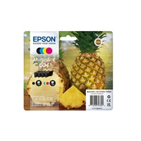 Epson 604 Multipack - Full Set of 4 Ink Cartridges - Pineapple (Original) C13T10G64010 Value Pack CMY (130 Pages) K (150 Pages)