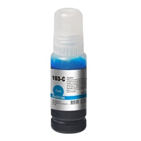 InkLab 103 Epson Compatible EcoTank Cyan ink bottle