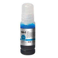 InkLab 104 Epson Compatible EcoTank Cyan Ink Bottle