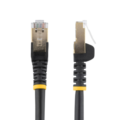 StarTech.com 3m CAT6a Ethernet Cable - 10 Gigabit Shielded Snagless RJ45 100W PoE Patch Cord - 10GbE STP Network Cable w/Strain Relief - Black Individually Tested/Wiring is UL Certified/TIA