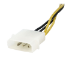 StarTech.com 6in 4 Pin to 8 Pin EPS Power Adapter with LP4 - F/M