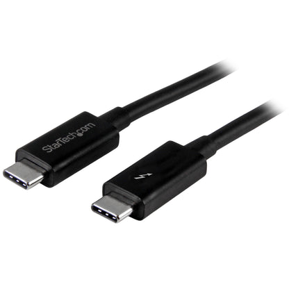 StarTech.com 3.3ft (1m) Thunderbolt 3 Cable, 20Gbps, 100W PD, 4K, Thunderbolt Certified, Compatible with Thunderbolt 4/USB 3.2/DisplayPort