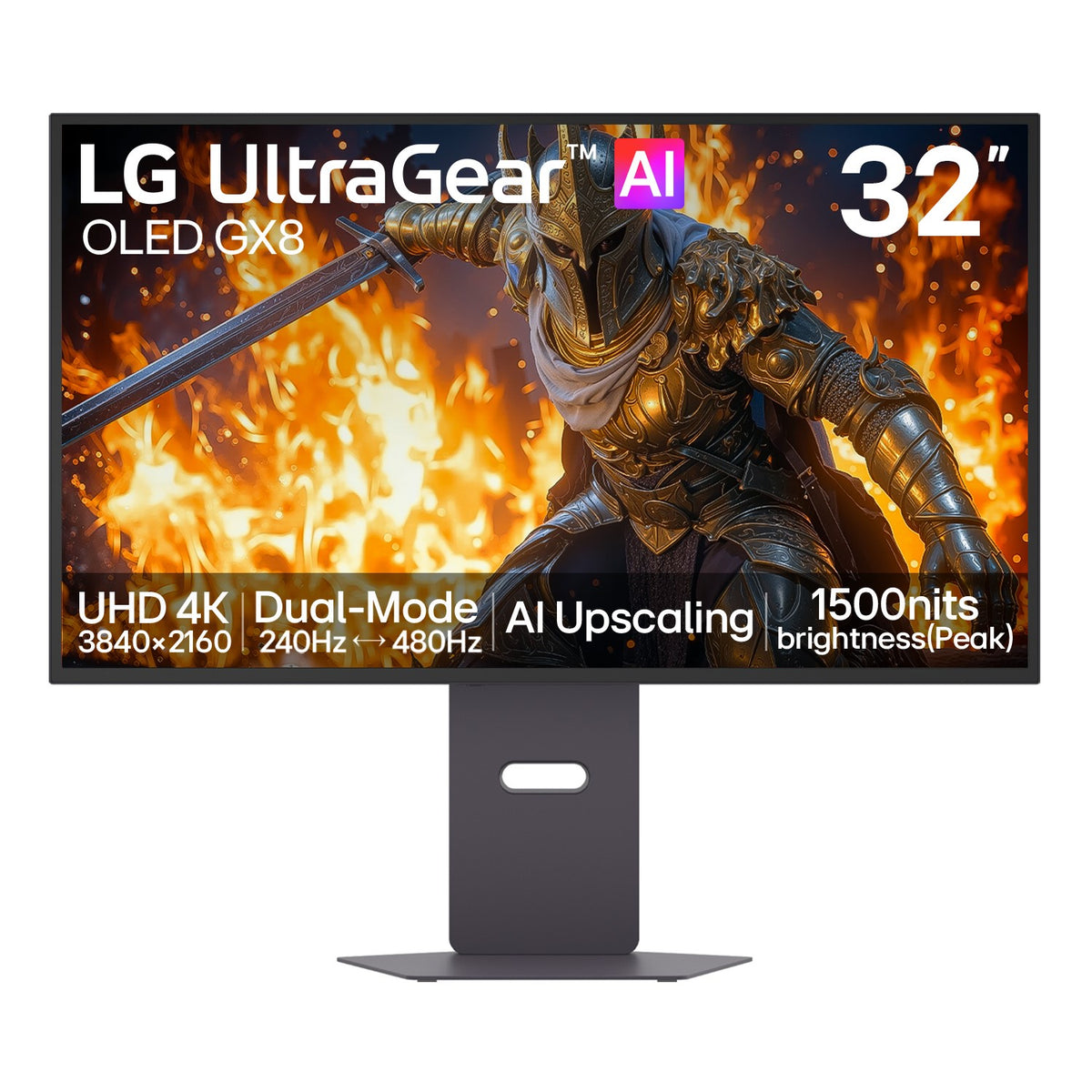 LG UltraGear evo 32" OLED Dual Mode 4K UHD 240Hz Full HD 480Hz 0.03ms Gaming Monitor