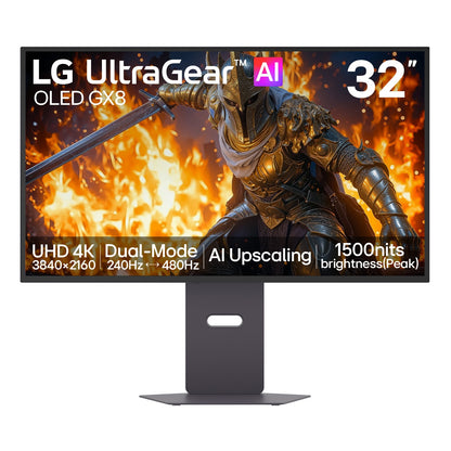 LG UltraGear evo 32" OLED Dual Mode 4K UHD 240Hz Full HD 480Hz 0.03ms Gaming Monitor