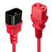 Lindy 1m IEC Extension Cable, Red