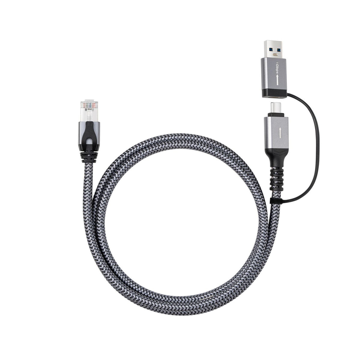 Microconnect CAT6 RJ45 FTP to USB A-C adapter cable, 3 meter network adapter