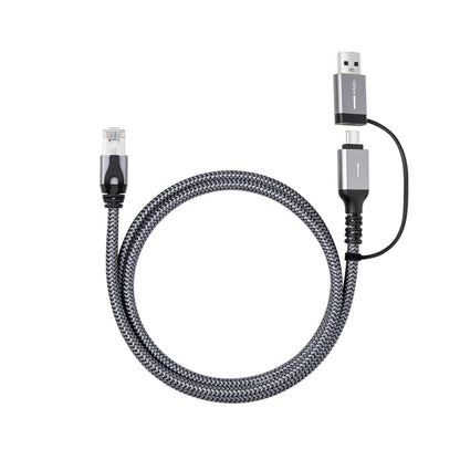 Microconnect CAT6 RJ45 FTP to USB A-C adapter cable, 3 meter network adapter