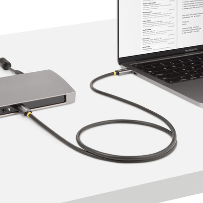 StarTech.com 3ft (1m) USB4 Cable 40Gbps, 100W (5A) Power Delivery, 8K 120Hz / 4K 240Hz DP Alt Mode, USB-IF Certified USB-C Cable - Thunderbolt Compatible
