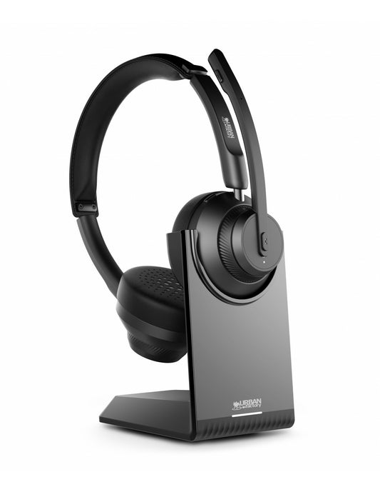 Urban Factory MOVEE PRO: BLUETOOTH 5.2 HEASDET WITH ENC AND CHARGING STAND