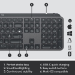 Logitech MX Keys Combo For Business Gen 2 keyboard Mouse included Office RF Wireless + Bluetooth QWERTY UK International Graphite