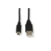 Microconnect USBAMB51 USB cable USB 2.0 1 m USB A Mini-USB B Black