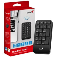 Genius NumPad 1000 2.4GHz Wireless Numeric Keypad Portable Numberpad with Palm Rest