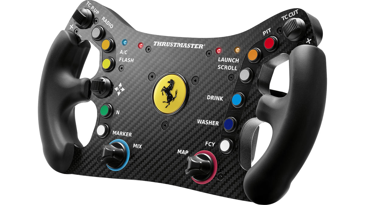Thrustmaster Ferrari 488 GT3 Wheel Add-On Black USB Steering wheel Analogue / Digital PC, Xbox One, Xbox One S, Xbox One X, Xbox Series S, Xbox Series X, PlayStation 4, PlayStation 5