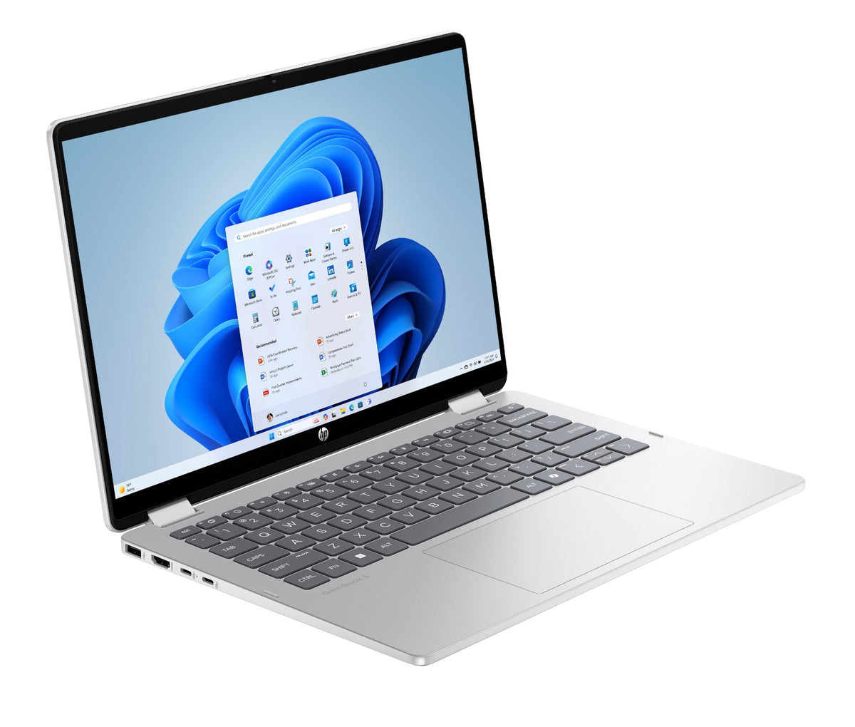 HP OmniBook 5 Flip 2-in-1 Laptop 14-fp0001nax Intel® Core™ i5 i5-1334U 35.6 cm (14") Touchscreen 2K 16 GB LPDDR5-SDRAM 512 GB SSD Wi-Fi 6 (802.11ax) Windows 11 Home Silver