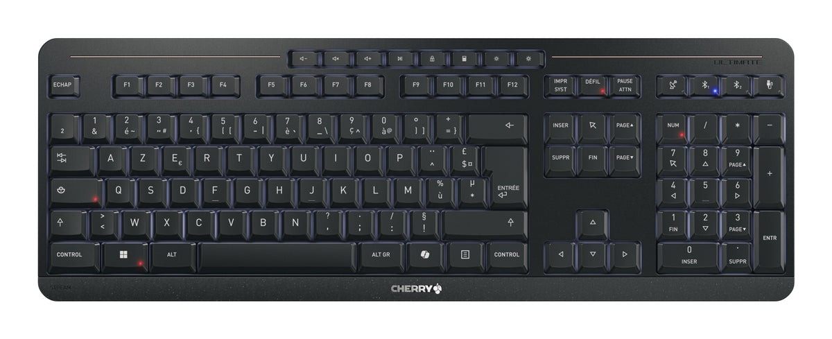 CHERRY Stream ultimate keyboard Home/Office USB + RF Wireless + Bluetooth AZERTY French Black