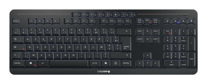 CHERRY Stream ultimate keyboard Home/Office USB + RF Wireless + Bluetooth AZERTY French Black