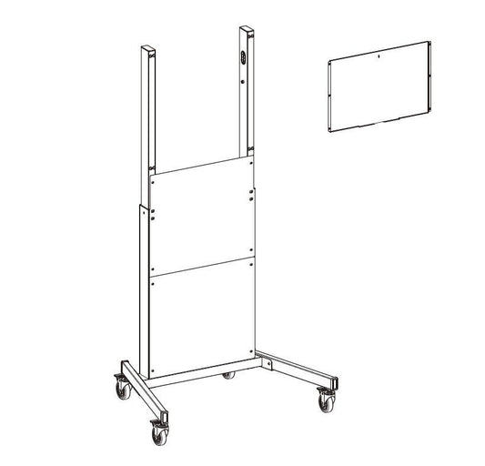 Vivolink VLFS-FLEXI monitor mount / stand 190.5 cm (75") Floor Black