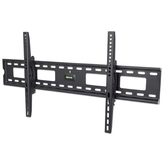 Manhattan Wall Mount for TV & Monitors (Tiltable), For screens 37" to 75", VESA compatibility: all between 200x200mm to 800x400mm - check the dimensions of the four mounting holes on back of screen to ensure it fits, Max 75kg, Black, Bracket