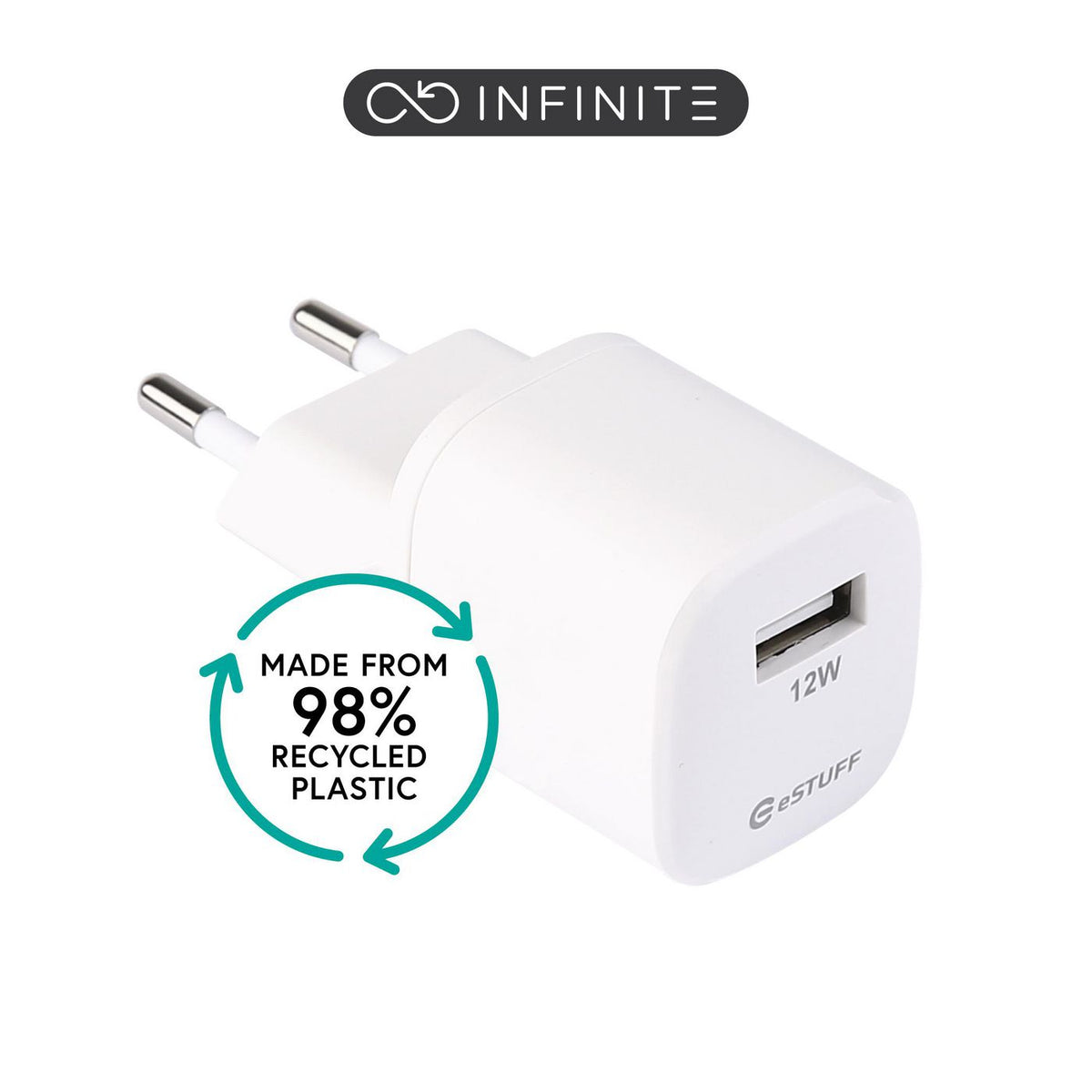 eSTUFF ES637001-BULK mobile device charger Smartphone White AC Indoor
