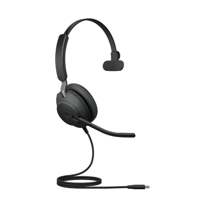 Jabra Evolve2 40 SE Headset Wired Head-band Office/Call center USB Type-C / USB Type-A Black
