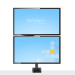 StarTech.com Desk Mount Dual Monitor Arm, Full Motion Monitor Mount for 2x VESA Displays up to 32" (17.6lb/8kg), Height Adjustable, Clamp/Grommet Mount, Mechanical Spring