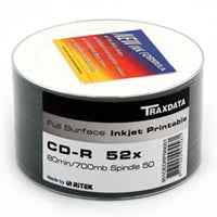 Ritek Traxdata CD-R 52X 600PK (12 x 50) FULL FACE PRINT
