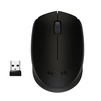 Logitech Wireless Mouse M171, Compact Ambidextrous Curve Design, 12-Month Battery, 2.4 GHz wireless connection, Black