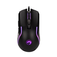 Marvo Scorpion M292-BK Gaming Mouse, USB, 7 LED Colours, Adjustable up to 8000 DPI, Ergonomic Design, Gaming Grade Optical Sensor with 7 Programmable Buttons, Matte Black