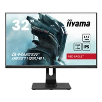 iiyama G-Master GB3271QSU-B1 32 Inch Red Eagle Gaming Monitor, IPS, 2560x1440, 1ms, 165hz, FreeSync, HDMI, Display Port, USB Hub, Speakers, Int PSU, Height Adjustable