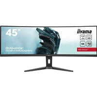 iiyama G-Master Red Eagle 44.5 Inch DQHD UltraWide Curved Gaming Monitor, VA, 165Hz, 0.8ms, Freesync, HDMI, Displayport, USB-C Hub, KVM Switch, Dock, Speakers, Height Adjust, VESA