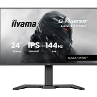 iiyama G-Master Black Hawk gaming monitor GB2441HSU-B1 24-Inch Black, IPS, Height Adjustable, Ultra Slim Bezel, Full HD, 144Hz, 1ms, FreeSync, HDMI, Display Port, USB Hub