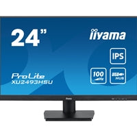 iiyama ProLite XU2493HSU-B6 - LED monitor - 24 (23.8 viewable) - 1920 x 1080 Full HD (1080p) @ 100 Hz - IPS - 250 cd/m - 1000:1 - 1 ms - HDMI DisplayPort - speakers - matte black