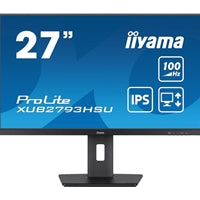 iiyama Prolite XU2793HS-B 27 inch IPS Monitor, Full HD, 1ms, HDMI, DisplayPort, 100Hz, Speakers, Black, Internal PSU, VESA