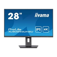 iiyama Prolite XUB2893UHSU-B5 28 inch IPS Monitor, 4K, 3ms, HDMI, DisplayPort, USB Hub, 60Hz, Speakers, Black, Internal PSU, VESA, Height Adjust, Pivot