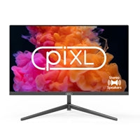 piXL PXD24VH 24 Inch Frameless Monitor, Widescreen, 6.5ms Response Time, 60Hz Refresh Rate, Full HD 1920 x 1080, 16:10 Aspect Ratio, VGA, HDMI, Internal PSU, Speakers, 16.7 Million Colour Support, Black Finish