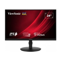 Viewsonic VG2408A 24 Inch Monitor, Full HD, 100Hz, 5ms, HDMI, Display Port, VGA, USB Hub, Height Adjust, Swivel, Pivot, Speakers.