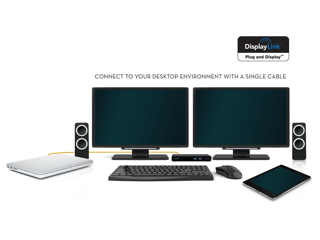 2-Power USB 3.0 Dual Display Docking Station