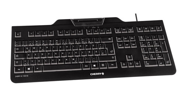 CHERRY KC 1000 SC keyboard USB AZERTY Belgian Black