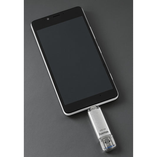 Hama C-Laeta USB flash drive 32 GB USB Type-A / USB Type-C 3.2 Gen 1 (3.1 Gen 1) Silver