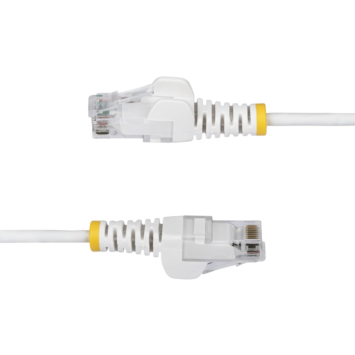 StarTech.com 1m White Slim CAT6 Ethernet Cable, Snagless, 100W PoE, UTP, LSZH, 28AWG Pure Bare Copper Wire, Slim RJ45 Network Patch Cord w/Strain Reliefs, Individually Tested