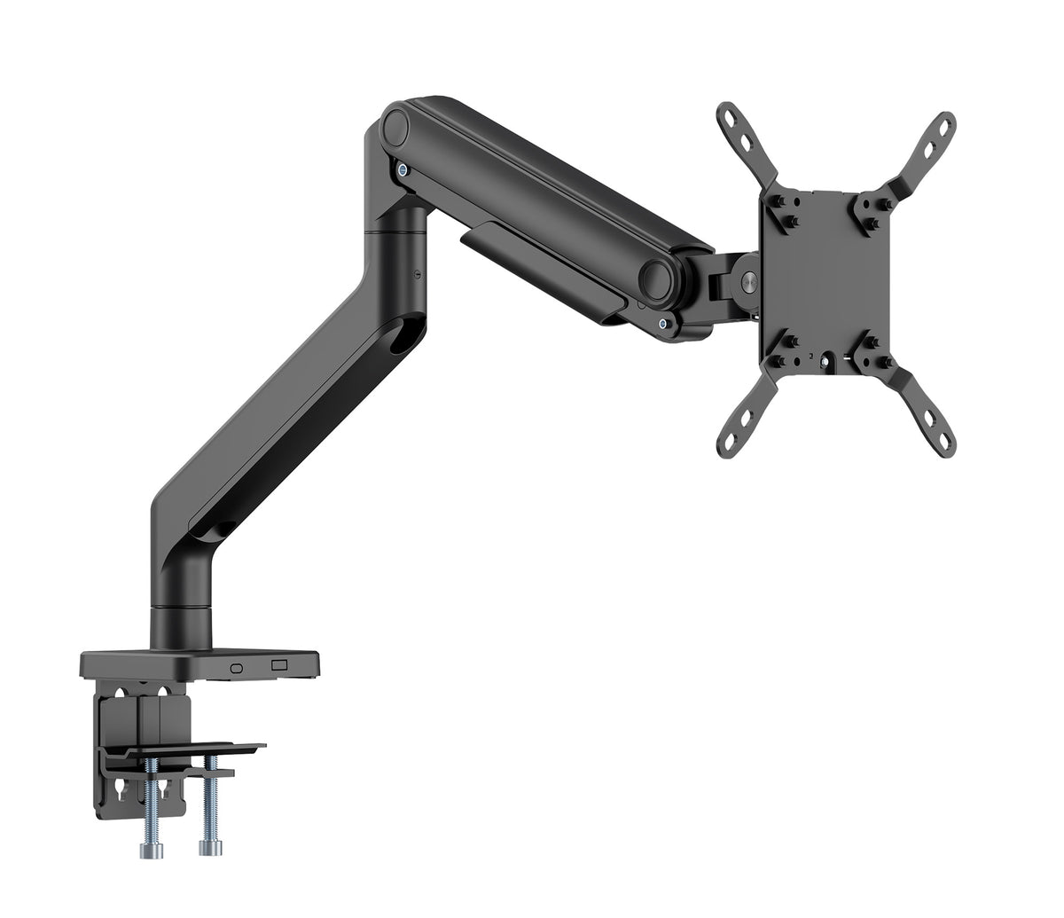 Manhattan Desk Mount for TV & Monitors (Full Motion Spring),For screens 13" to 42",C-Clamp or Grommet Assembly,VESA compatibility:all between 75x75mm to 200x200mm -check the dimensions of the four mounting holes on back of screen to ensure it fits,Max 20k