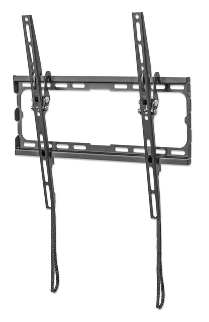 Manhattan Wall Mount for TV & Monitors (Tiltable), For screens 32" to 55", VESA compatibility: all between 200x200mm to 400x400mm - check the dimensions of the four mounting holes on back of screen to ensure it fits, Max 35kg, Black, Bracket