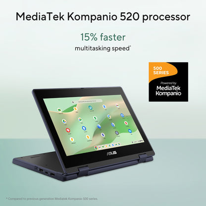 ASUS Chromebook CZ11 Flip CZ1104FM2A-NS0146 MediaTek Kompanio 520 29.5 cm (11.6") Touchscreen HD 4 GB LPDDR4x-SDRAM 64 GB eMMC Wi-Fi 6 (802.11ax) ChromeOS Grey