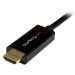 StarTech.com 3.3ft (1m) DisplayPort to HDMI Cable - 4K 30Hz - DisplayPort to HDMI Adapter Cable - DP 1.2 to HDMI Monitor Cable Converter - Latching DP Connector - Passive DP to HDMI Cord