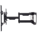 Manhattan Wall Mount for TV & Monitors (Full Motion), For screens 37" to 75", VESA compatibility: all between 200x200mm to 800x400mm - check the dimensions of the four mounting holes on back of screen to ensure it fits, Max 75kg, Black, Bracket, Lifetime