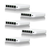 Ubiquiti USW-FLEX-MINI-5 UniFi USW Flex Mini 5 Port Smart Managed POE/USB C Powered Gigabit Network Switch (Five Pack, No PSU)