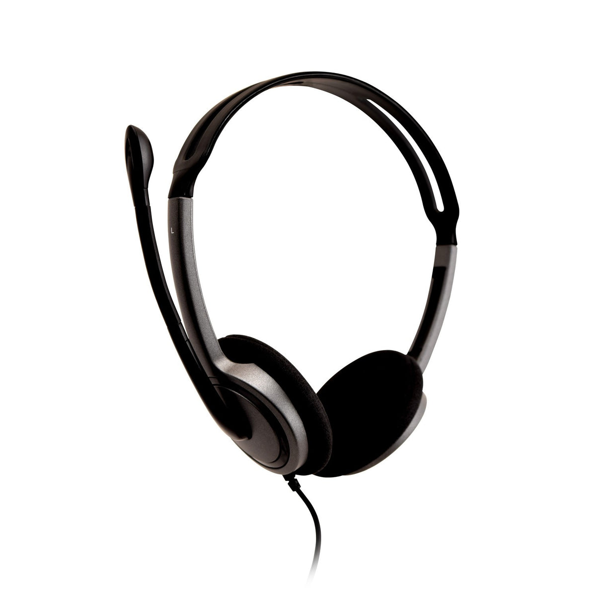V7 HA212-2EP headphones/headset Wired Head-band Calls/Music Black, Silver