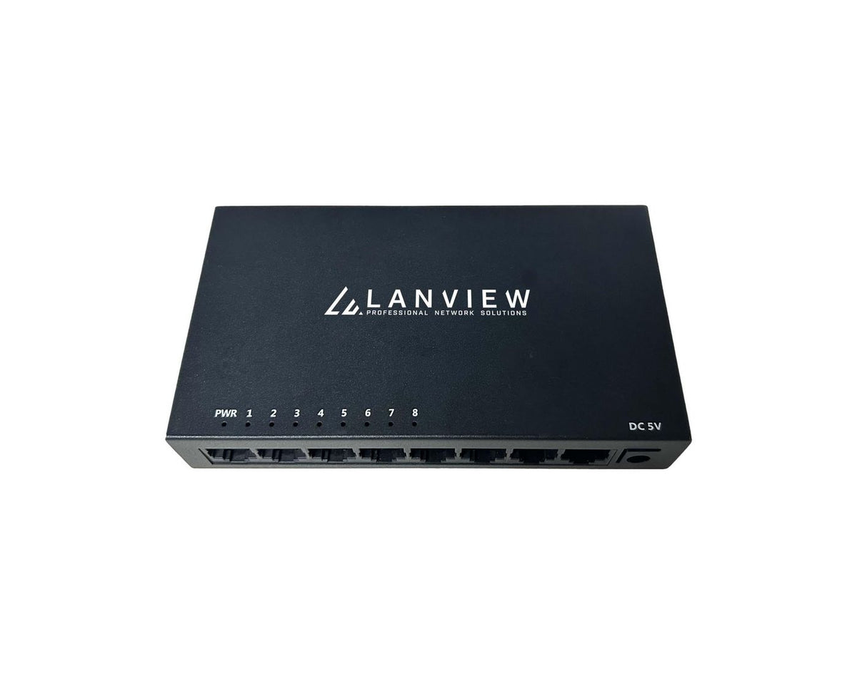Lanview LVN-DESK-8PORT-1G network switch Unmanaged Gigabit Ethernet (10/100/1000)