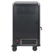 Manhattan Laptop Charging Cart/Trolley via AC Adapter (UK) 30-bay, Install device's AC Adapter (power cables) into unit, Suitable for ALL laptops (to 16"), iPads, MacBooks, Chromebooks, other portable devices, Bays 380x30x280mm, Black, Cabinet, Lockable