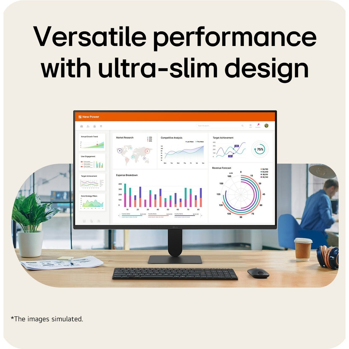 LG Monitor U4 24U411B-B 24-inch IPS Full HD 144Hz Monitor